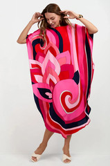 Trina Turk Jalani Maxi Caftan Dress Sirbelloni XL
