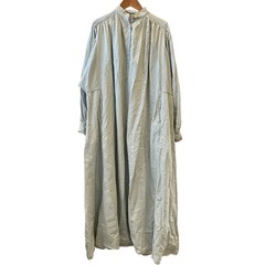 Ten Ron Herman Vintage Kaftan Dress Denim Indigo Blue Free Size Cotton Japan