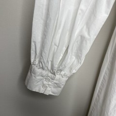 JUST FEMALE Brandy Dress Women XS White Poplin Shift Organic Cotton Long Sleeve