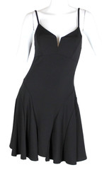 {Nasty Gal𝅺} Dress Black Sz. S Fit & Flare Stretch Spaghetti Strap Summer