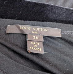 Louis Vuitton Monogram Lace Stretch Belted Shirt Dress Tunic Black Viscose S 36