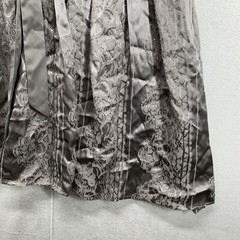 Jessica Simpson Dress Velvet Dark Silver Gray Sheer Pleats Size Medium Stretch