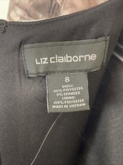 Liz Claiborne Pink/Grey Floral V-Back Stretch Scuba Sheath Dress NWT $72