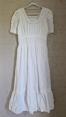 CHASING UNICORNS Y2K White Lace Maxi Prairie Dress Size M BNWOT