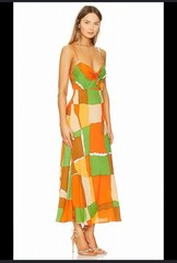 Anthropologie Faithful the brand Dress Womens midi in Costa smeralda XL NWT