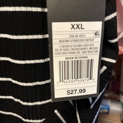 Ladies MOSSIMO Striped Pull on Dress Size 2XXL DRESS. NWT