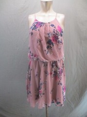 ARDENE Size M Womens Floral Lightweight Lined Sleeveless Flare Short Dress 829