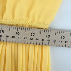 Torrid 2 2X Yellow Pleated Chiffon Maxi Dress Sleeveless Flowy Goddess Boho Chic