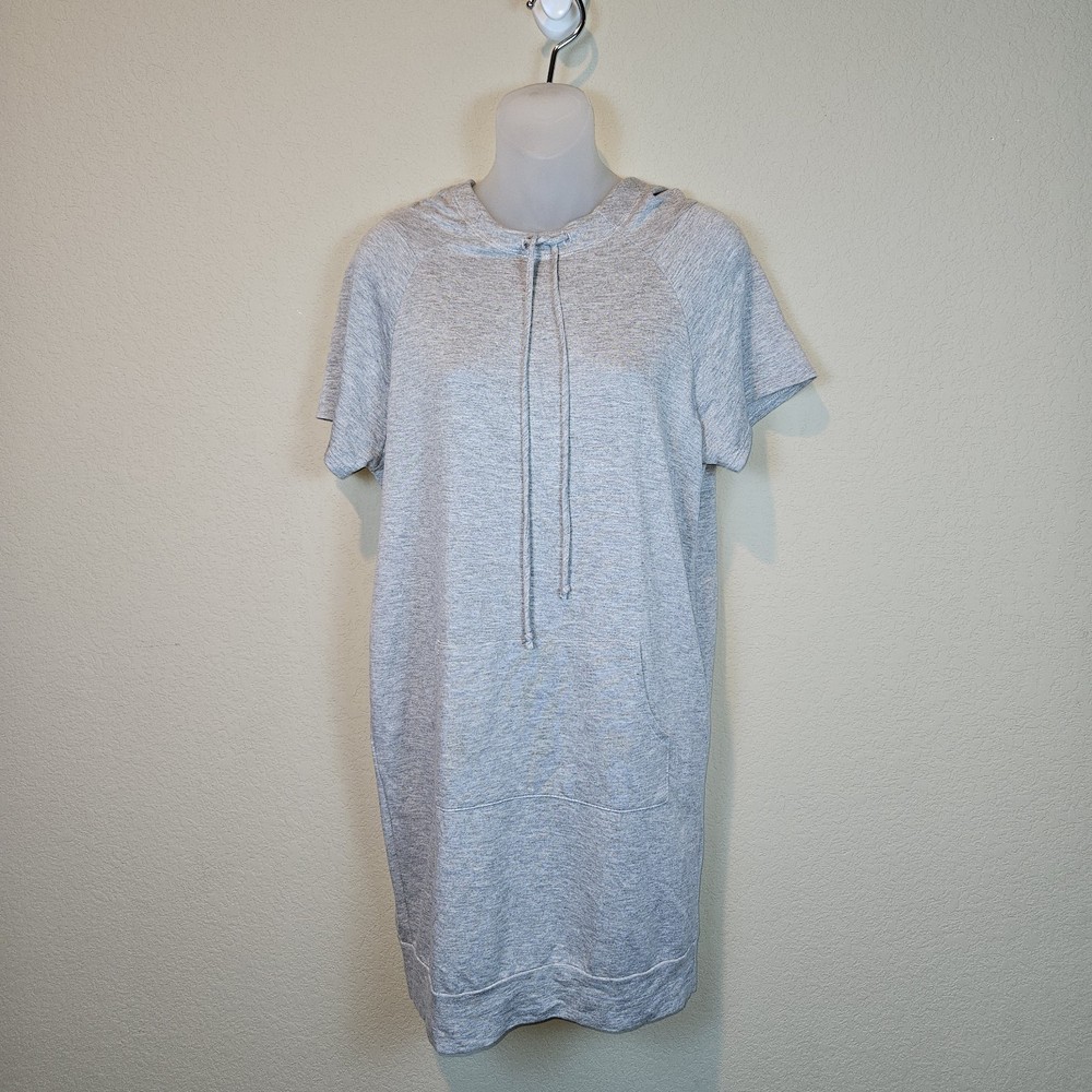 Brigitte Brianna Hooded Sweatshirt Dress S Lightweight Athleisure Comfy Casual