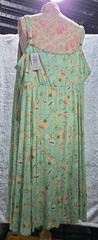 Torrid Midi Super Soft Button-Front W/ Pockets Green Floral Skater Dress 6 XL