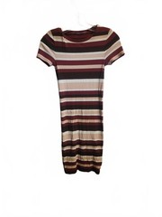 Stripped Bodycon Tshirt Dress. No size Tag but is an XS. 36 Inches long. EUC