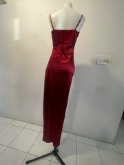 Windsor Burgundy Red Corset Gown Formal Maxi Dress Size Small New With Tags