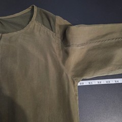 Edun Olive Green Silk Irish Mini Dress Mesh Back Long Sleeve Sz M Casual