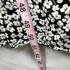 Things Between Black White Floral Button Up Tie-Back Dress Sz XXXL Maxi Cottage