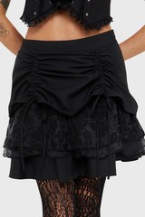 It&rsquo;s Black Friday Euphemia Mini Skirt Womens Goth Alternative Plus