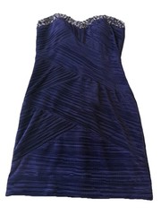 Morgan & Co. junior Purple Sleeveless sweetheart body con Dress Size 3/4 USA 90s
