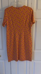 Trina Turk Multicolor Pink/Orange Scuba stretch Fabric Large