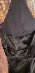 Ann Taylor Loft Size 4 Silk Halter Midi Dress Side Zipper Brown Lined Flare Boho