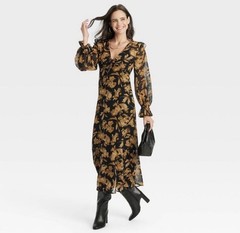 A New Day – Women&rsquo;s Long Sleeve Sheer Maxi Dress size XS