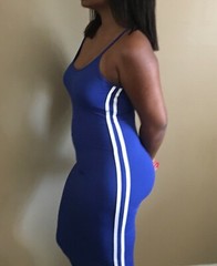 US Seller!!!! New Cami Dress with White Side Stripe