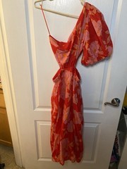 Floral One Shoulder Dress Karlie Size S