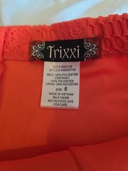 trixxi top orange Flowered BEAUTIFUL