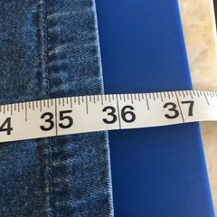 Y2K Denim Everyday Dress Womens S/M Hand Painted Embroider Pocket Minimalist