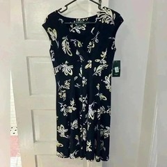NWT ralph lauren polo spring floral cap sleeve dress