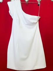 NWT Sz Large Medium US 8 ❤️ HELLO MOLLY Romantic White Sexy Women’s Mini Dress