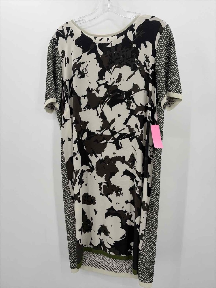Pre-Owned Max Mara Ivory Size Large Knee Length Short Sleeve Dress