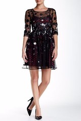 plenty by TRACY REESE Sequin & Dot Estella Mesh Dress (size 10)
