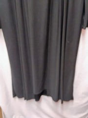 Antthony Originals Stretch Knit Short Sleeve Pleat Front Twofer Dress Size L