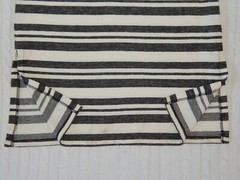MATTY M ― M Medium ― Off-White/Gray Striped Sleeveless Knit Dress NWT #Z187 NEW