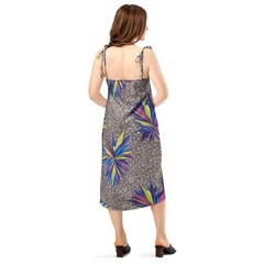 Tie-strap midi dress