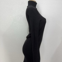 Walter Baker Black Stretch Knit Sweater Dress Womens Size XS Mock Neck