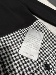 New Nordstrom 1901 Women’s Black Long Sleeve Sheath Dress Plaid Size 8 NWT