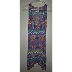 India Boutique BOHO VINTAGE Summer Dress Aztec Style Resort Holidaycore One Size