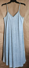 GAP WOMENS SUNDRESS MAXI SPAGHETTI STRAPS DENIM LIGHT WASH SIZE LG # 4872