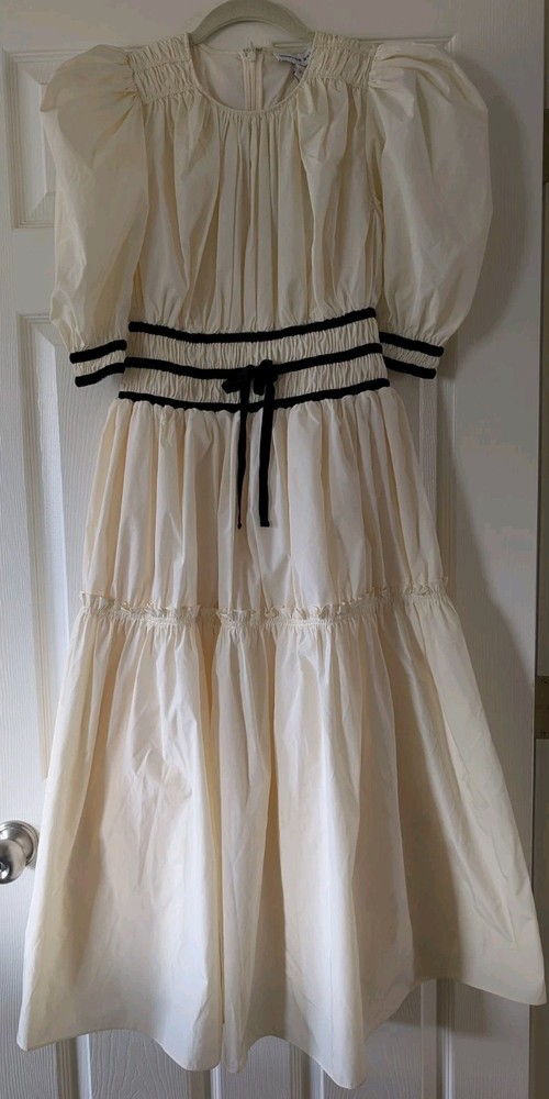 Hunter Bell Rene Dress Ivory size 2 NWT&rsquo;s Classic Designer Retail $495.0