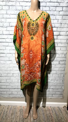 Jassica Jaylon, Women One Size (Fit S-M-L-XL-Plus 1X-2X-3X-4X-5X) Kaftan Dress
