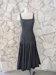 black midi dress small