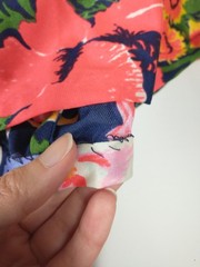 Vintage Miss Bierner Dress Womens 8 Floral 60s 70s Nylon Maxi Kimono Sleeve Boho