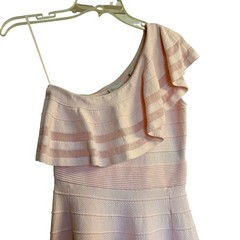 New Ted Baker Streena Ruffle One Shoulder Dress Feminine Coquette Dainty
