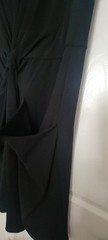 NWT M.M. LaFleur Black Knot-Front Draped Sheath Taylor Dress Size +1 PLUS XL