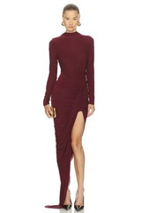 Ronny Kobo Sera Ruched Maxi Dress size XS