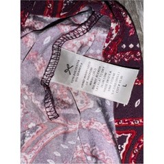 French Grey Purple and Red Paisley Halter Dress Bohemian Festival Colorful