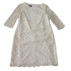 Jenny Yoo Collection Womens 10 Lace Dress Cream Ivory Crochet Bridal Graduation