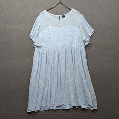 Disney Her Universe Alice in Wonderland Dress Womens 30 Blue Pockets Sheer Top