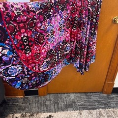 London Times Kaleidoscope-style floral Dress Stretch Fit Flare Women Size 16W