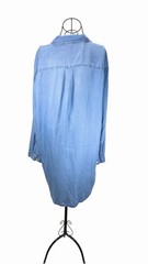 Thread + Supply Large Lyocell Chambray Shirt Dress Tunic Long Sleeve TK4126